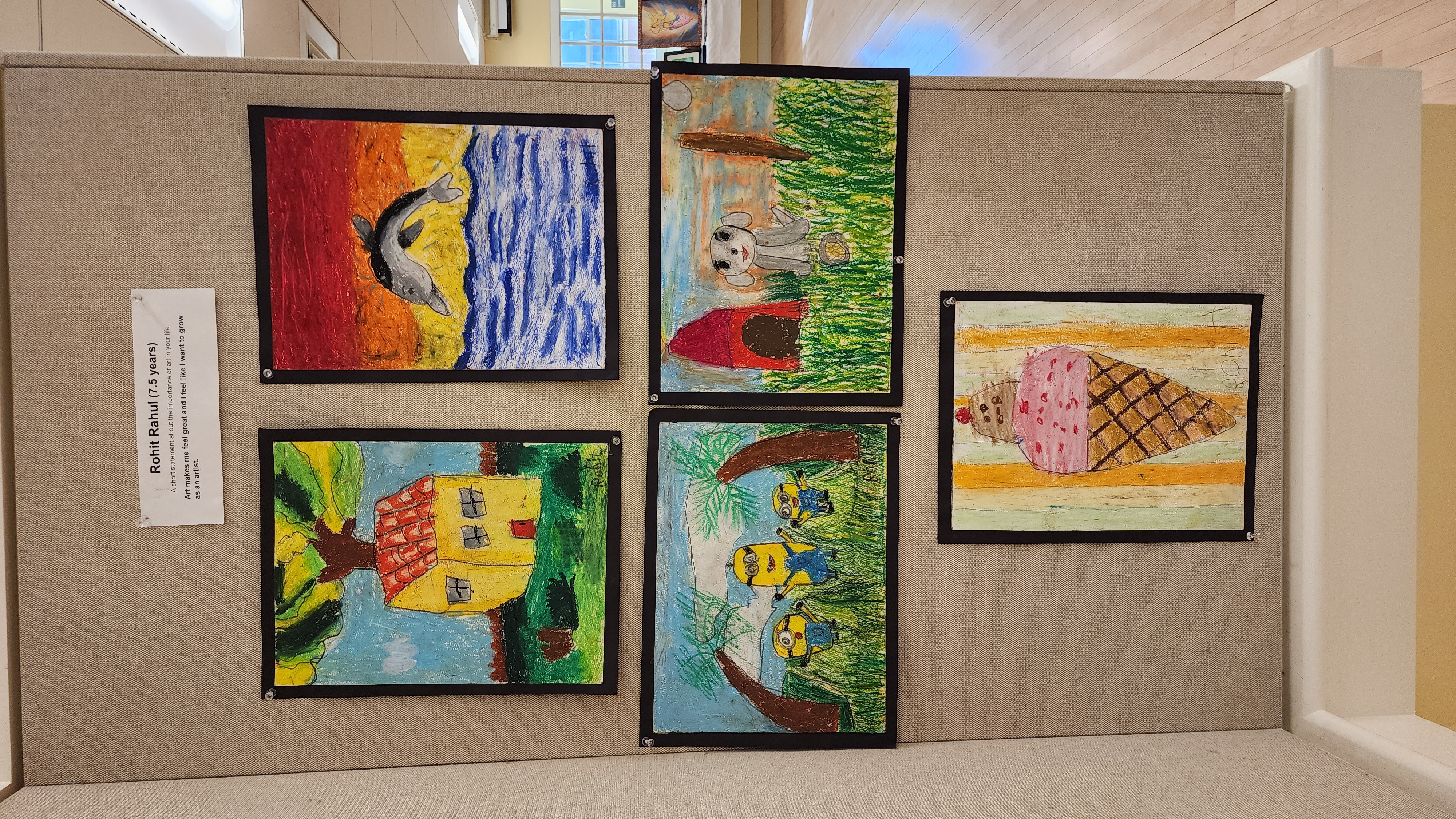 Student art display