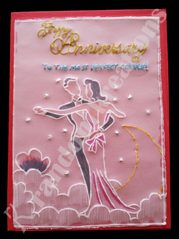 Handmade anniversary card
