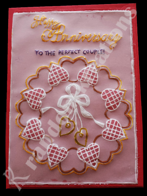 Handmade anniversary card 2