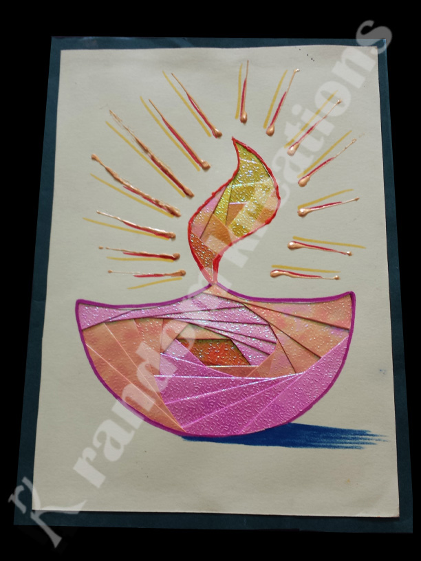 Handmade Diwali card