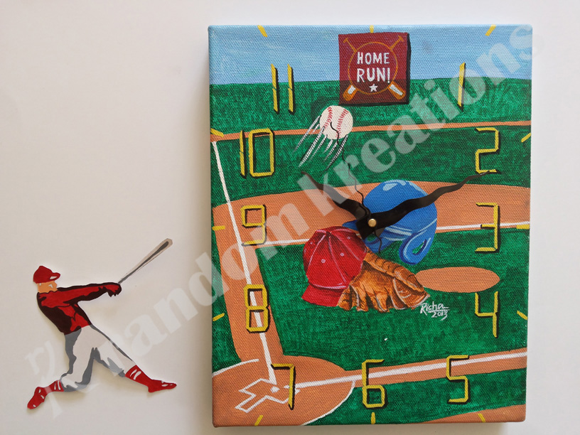 Home Run wall clock