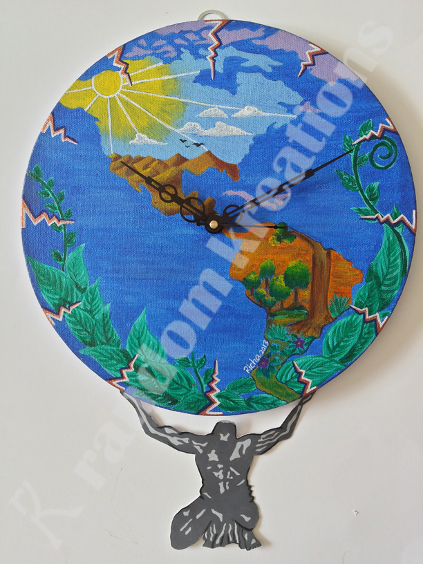 Mother Earth wall clock