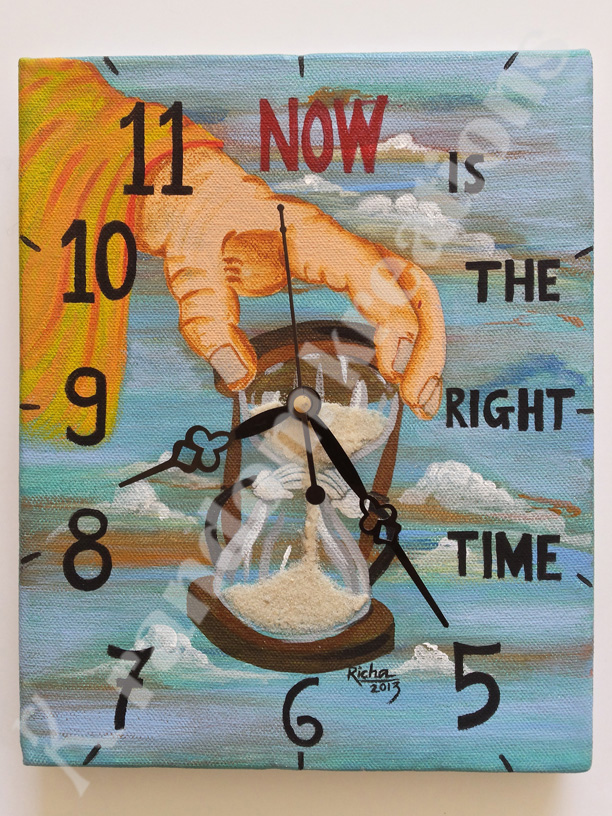 Now is the Right Time wall clock