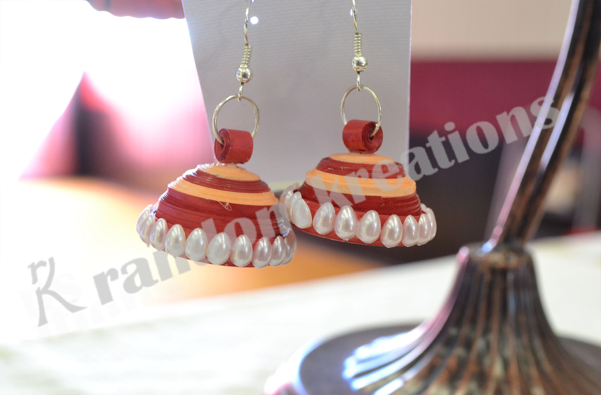 Handmade earrings design 3