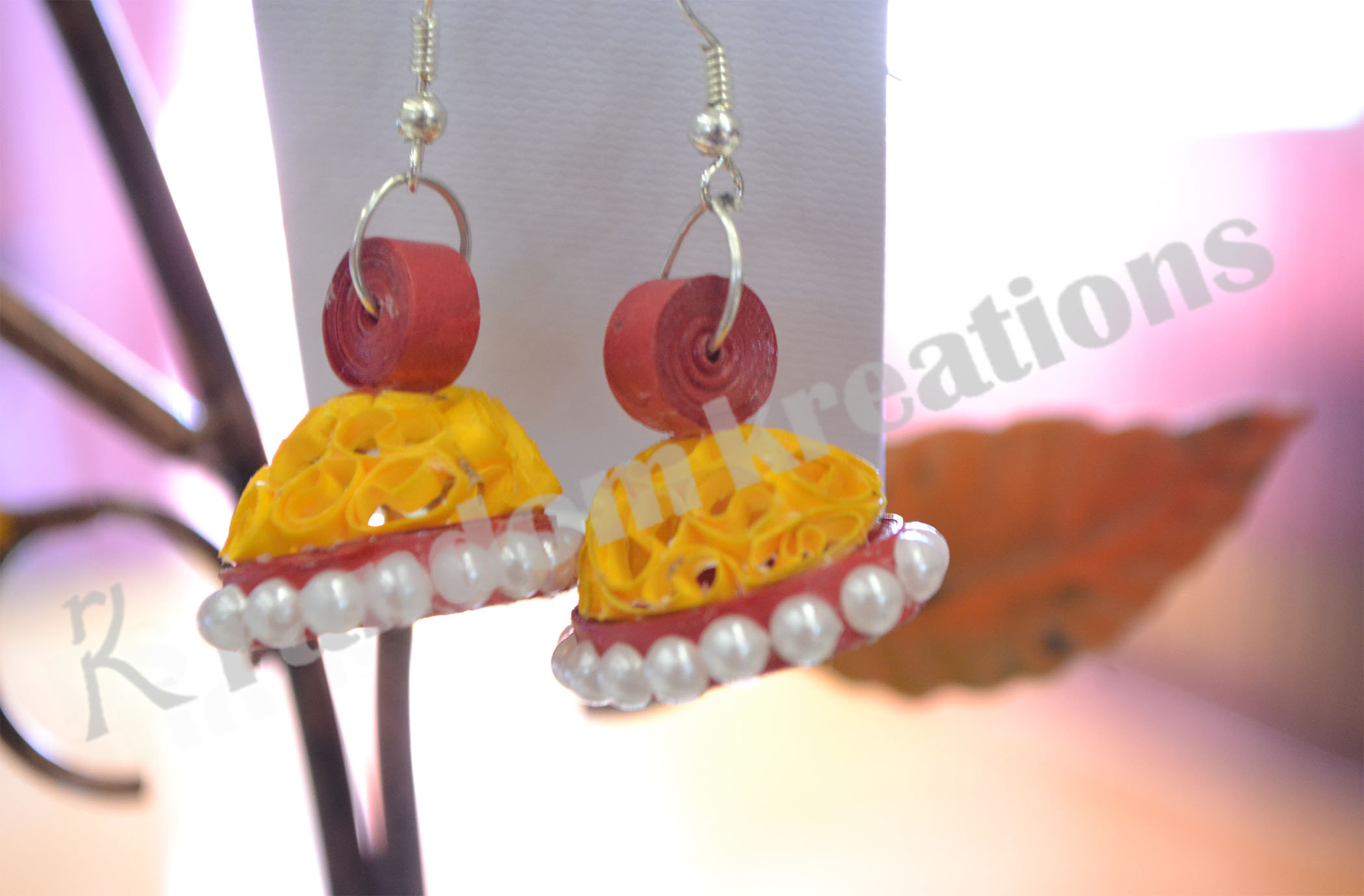 Handmade earrings design 4