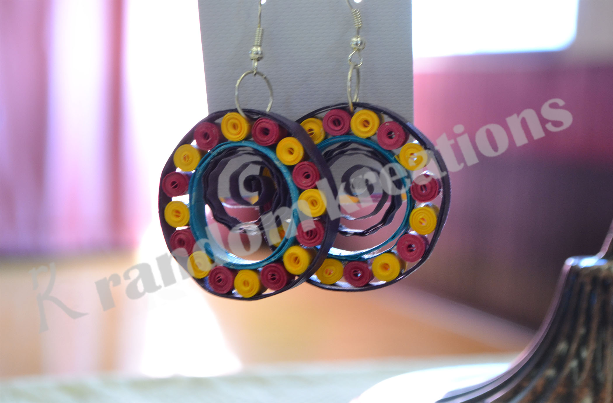 Handmade earrings design 6