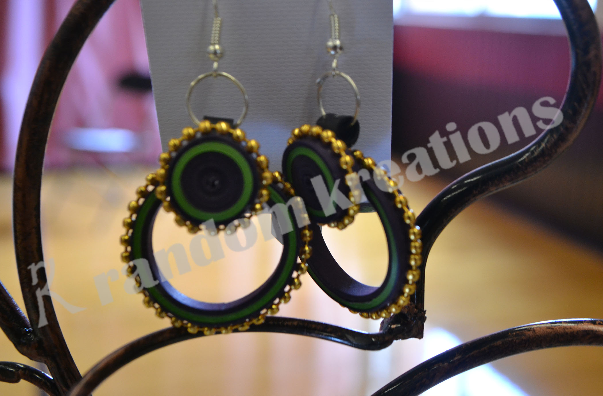 Handmade earrings design 7