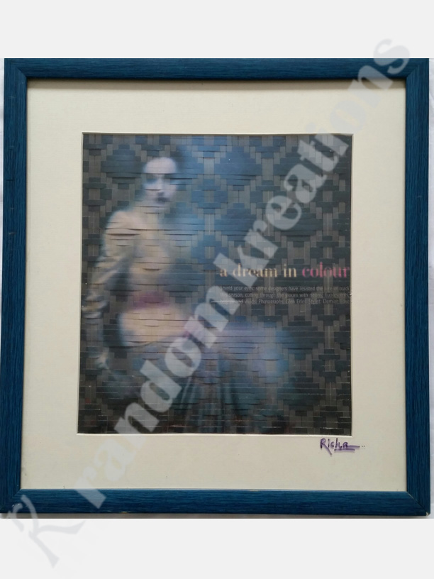 Weaving art painting